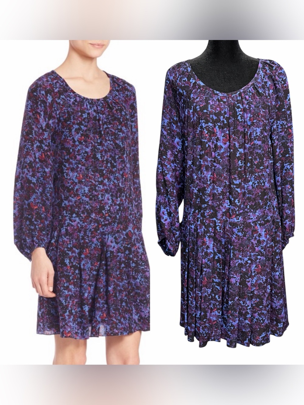 Rebecca Taylor Silk Shift Dress Bouquet Rhapsody Garden Floral Feminine Size 6